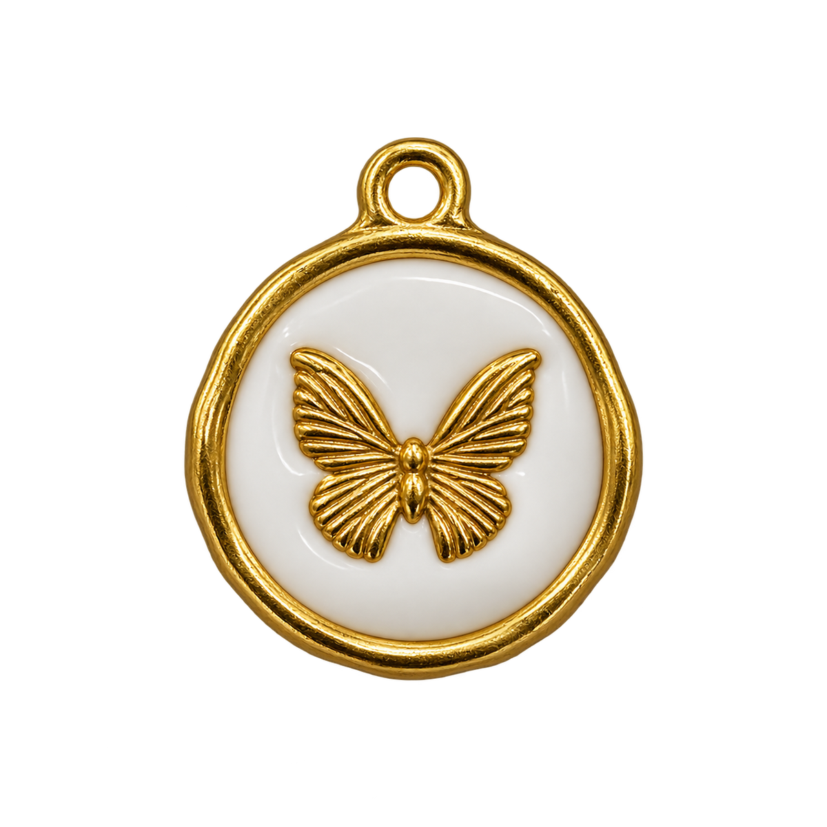 White Circle butterfly - edited product photo
