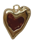 Bubble Heart charm, original color and details, transparent background