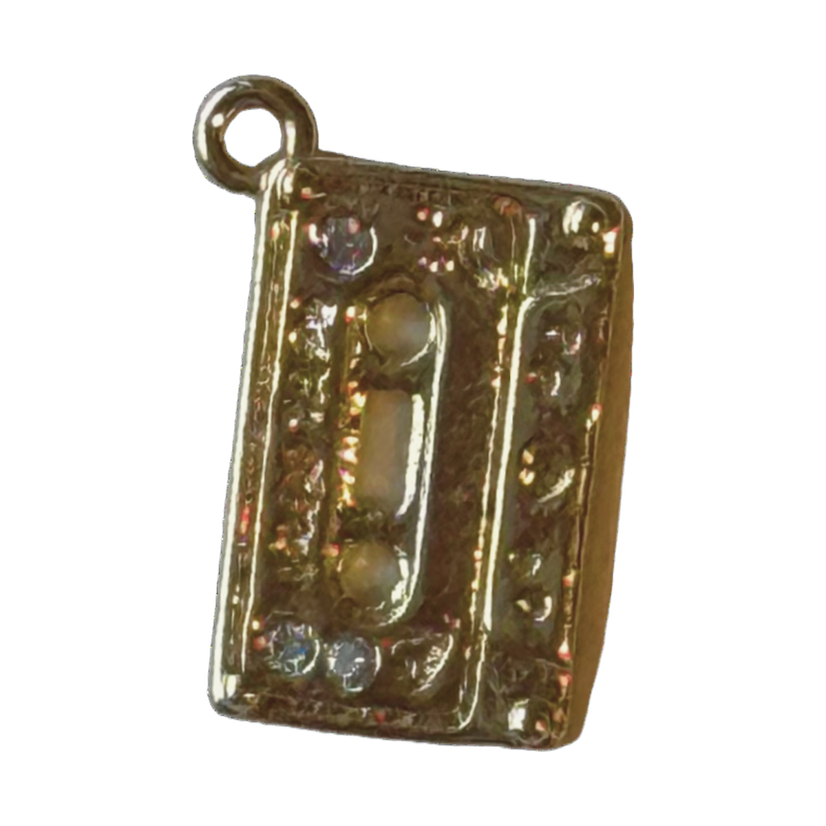 Cassette Tape Charm on transparent background