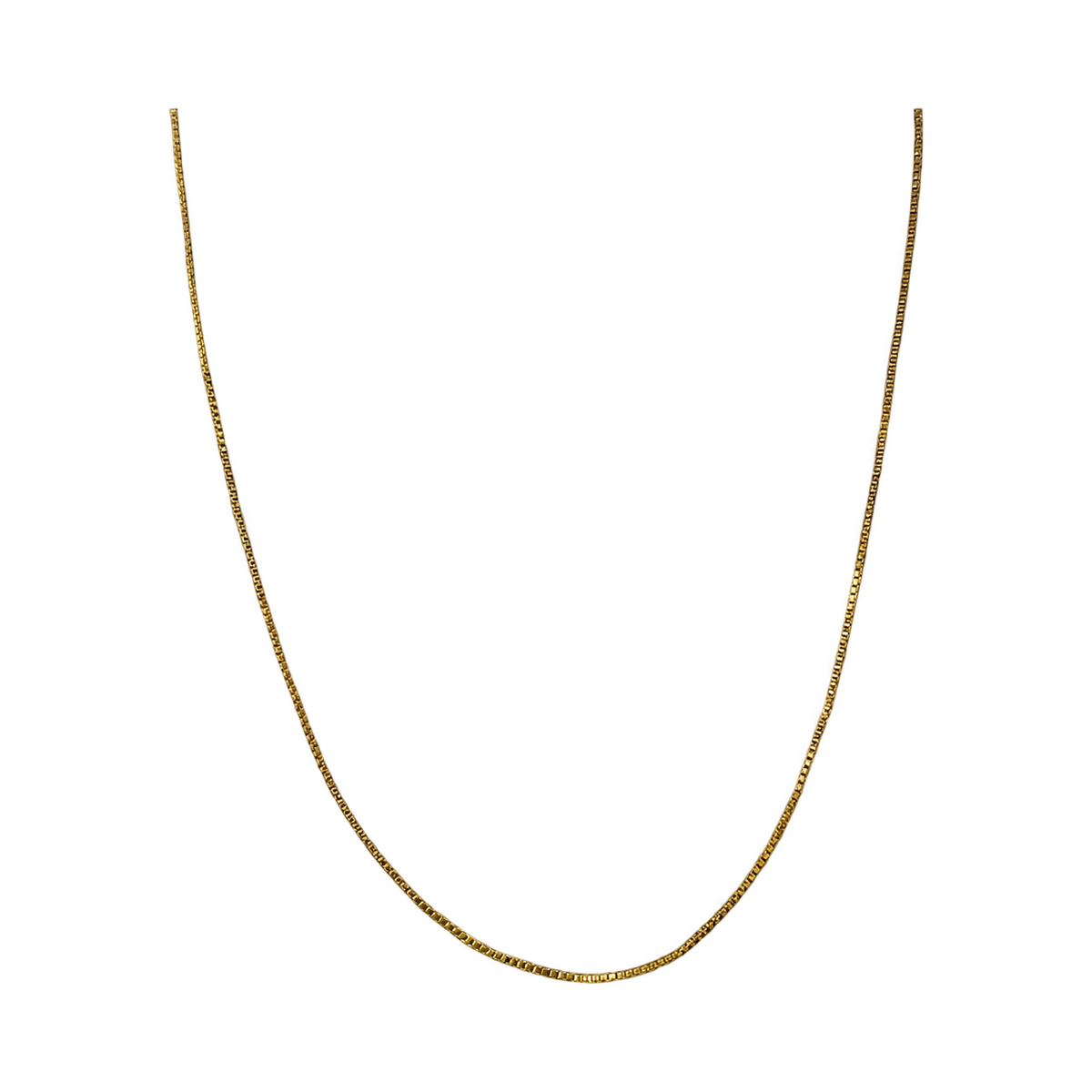 Gold Filled Thin Chain on a transparent background