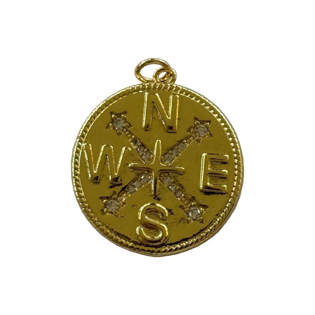Compass Charm natural full edit on transparent background