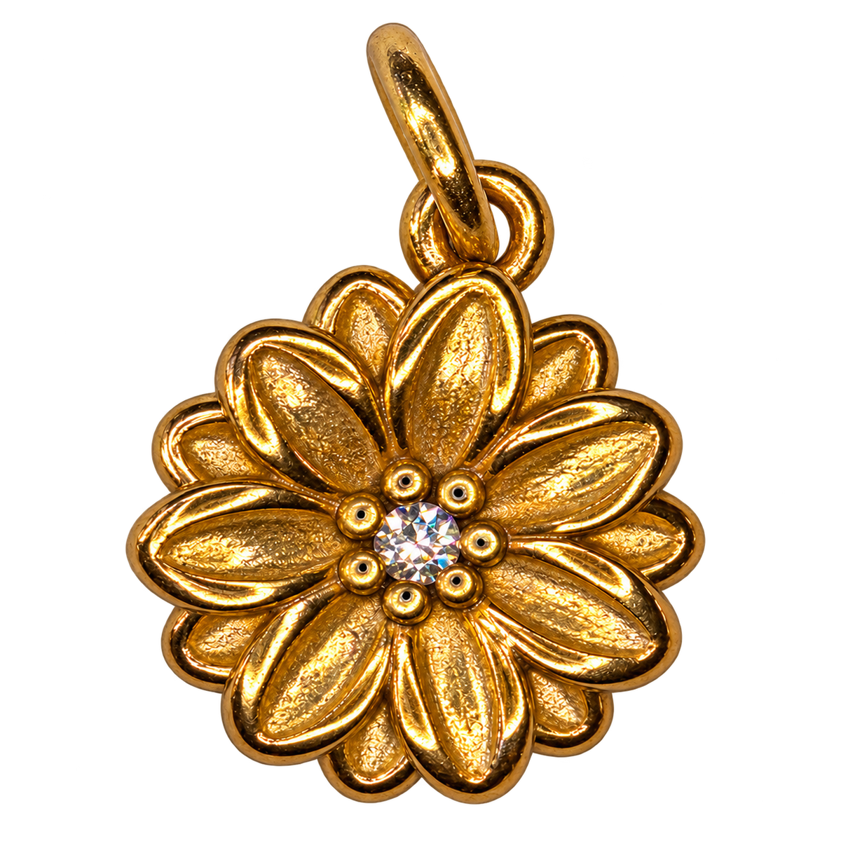april gold birth flower charm, large transparent image