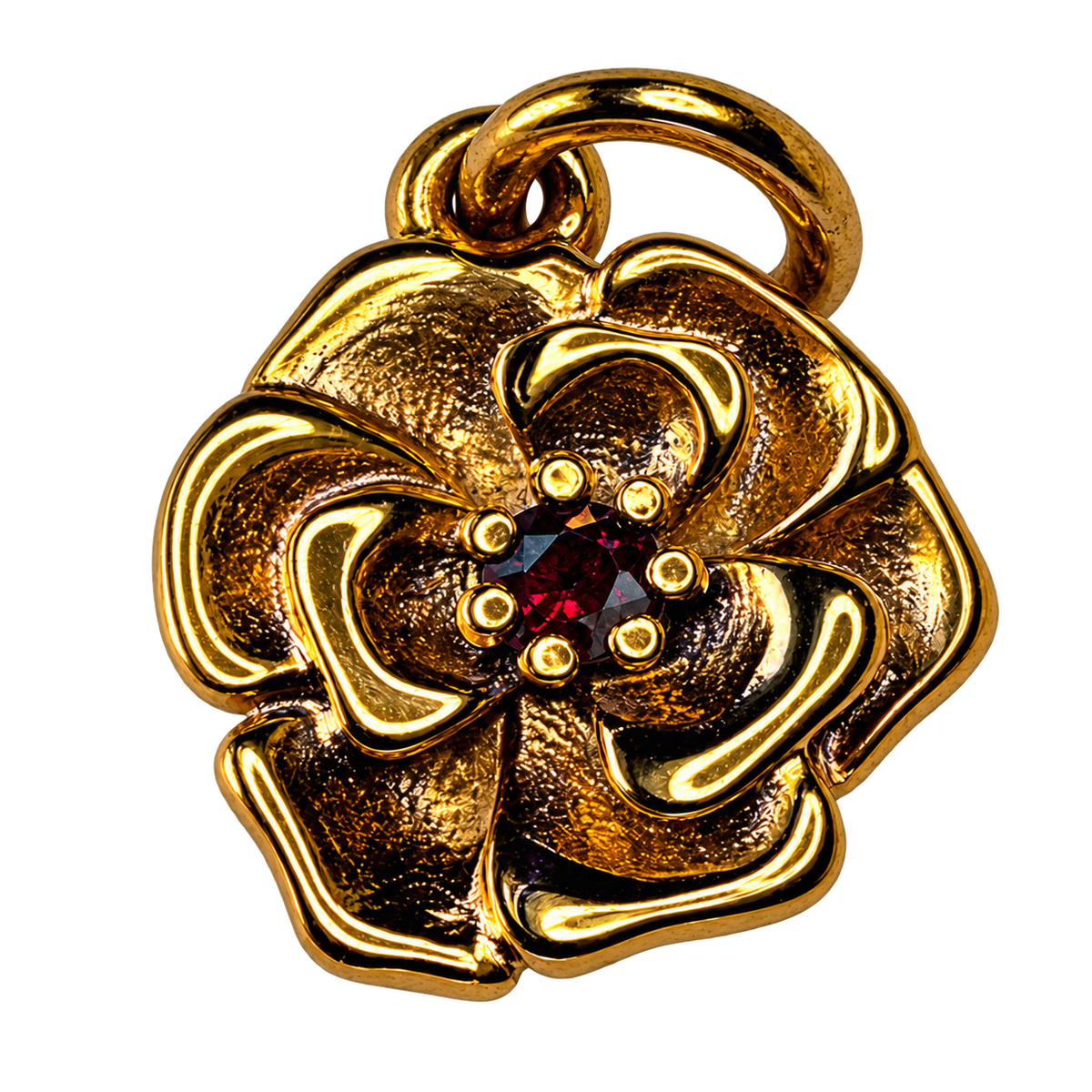 january gold birth flower charm, large transparent image