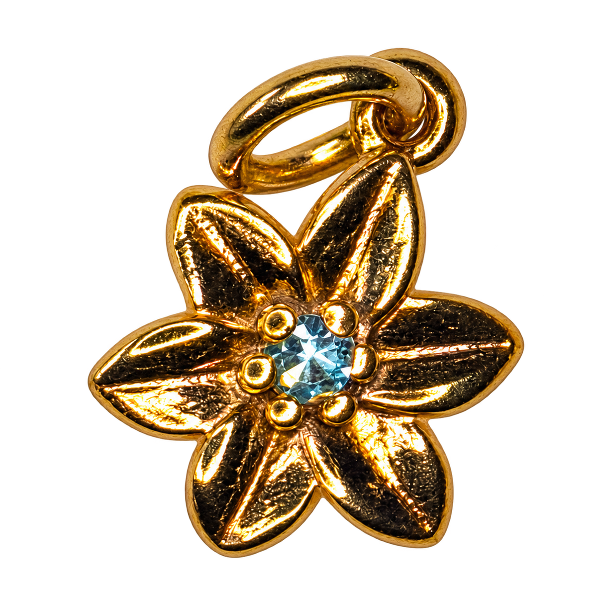 march gold birth flower charm, large transparent image
