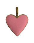 Pink Romantic Heart charm, natural transparent charm image