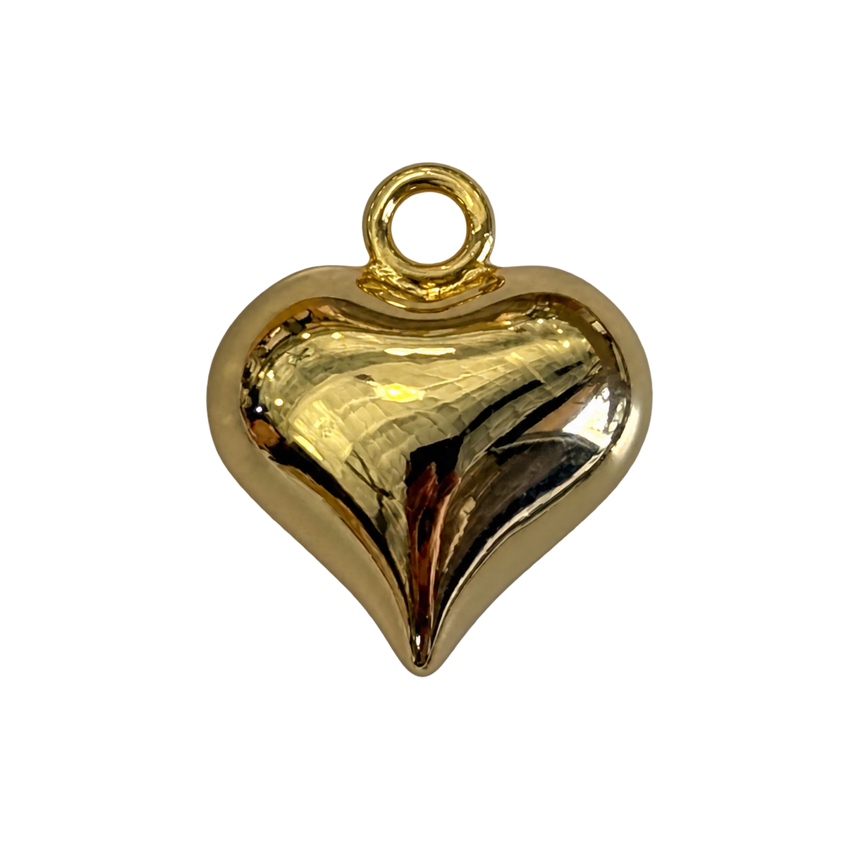Puffy Heart Charm Big, natural transparent charm image