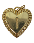 Heart filled letter I charm natural transparent image