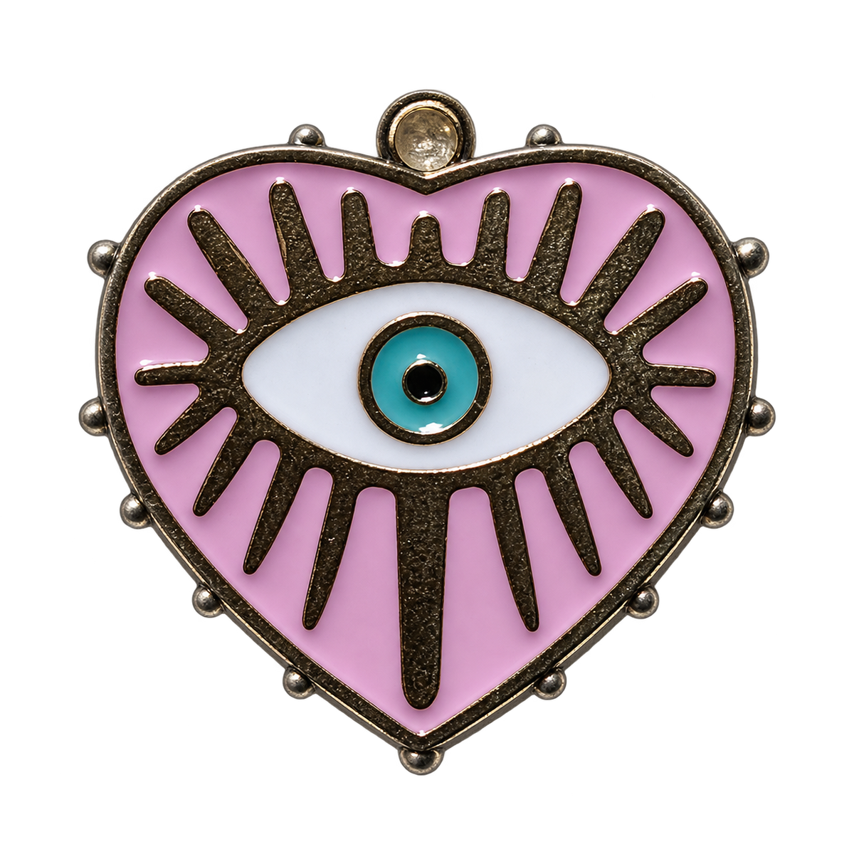 Eye of Protection charm on transparent background