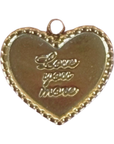 Love you more Charm, original color and details, transparent background