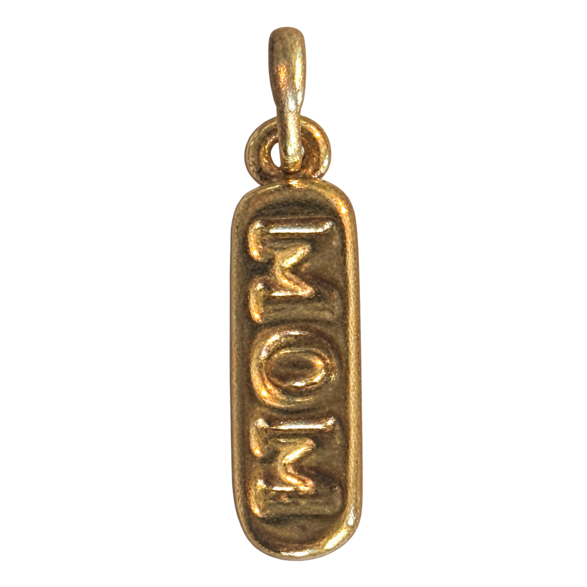 Mom charm natural finish, accurate original detail, transparent background