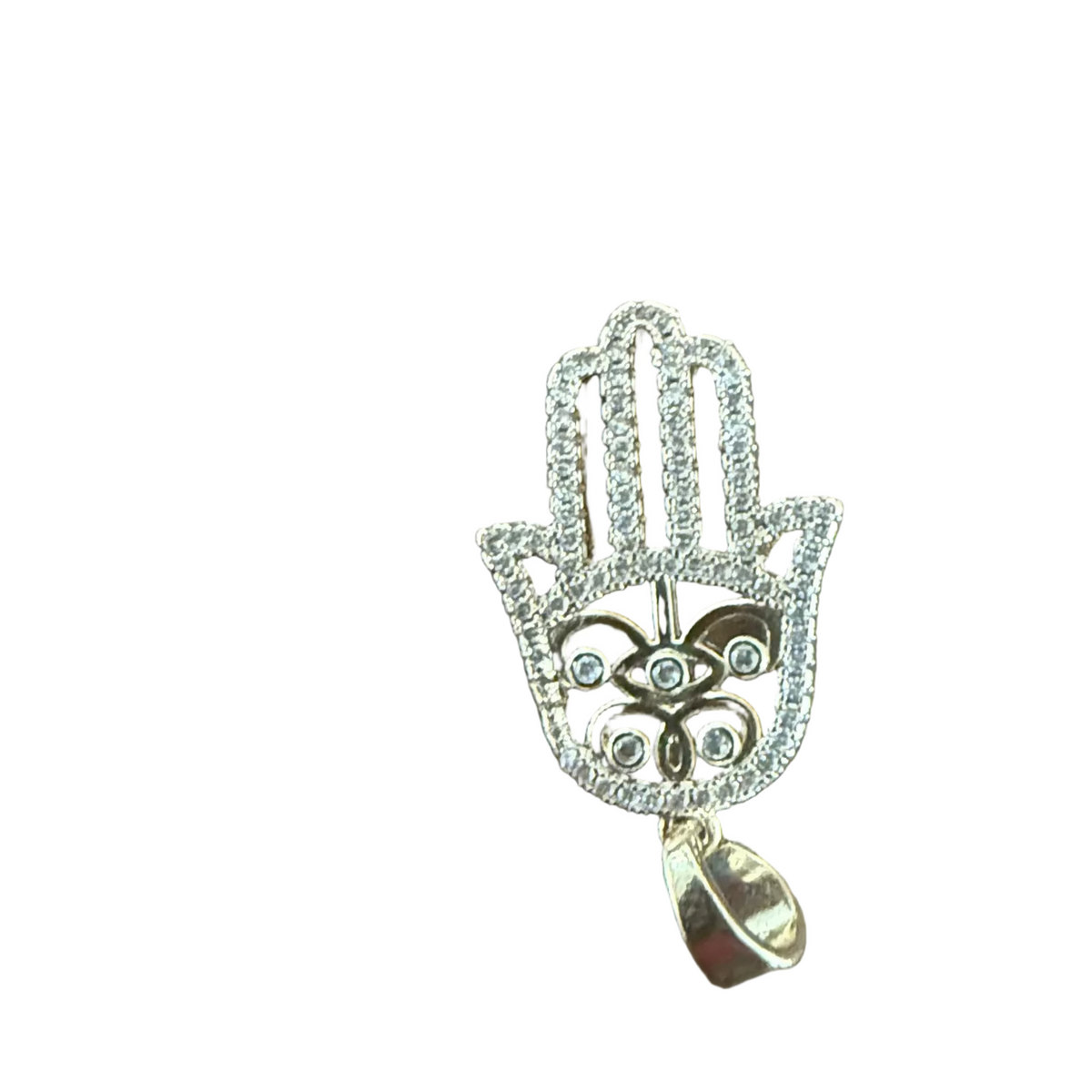 Ancient hand/ hamsa hand/ Buddha hand charm on transparent background