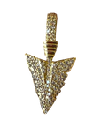Medium all white diamond tooth charm, original stone pattern and gold color, transparent background