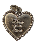 Silver I love you more, transparent background