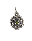 Silver August birth flower charm transparent full edit