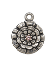 Silver November birth flower charm transparent full edit