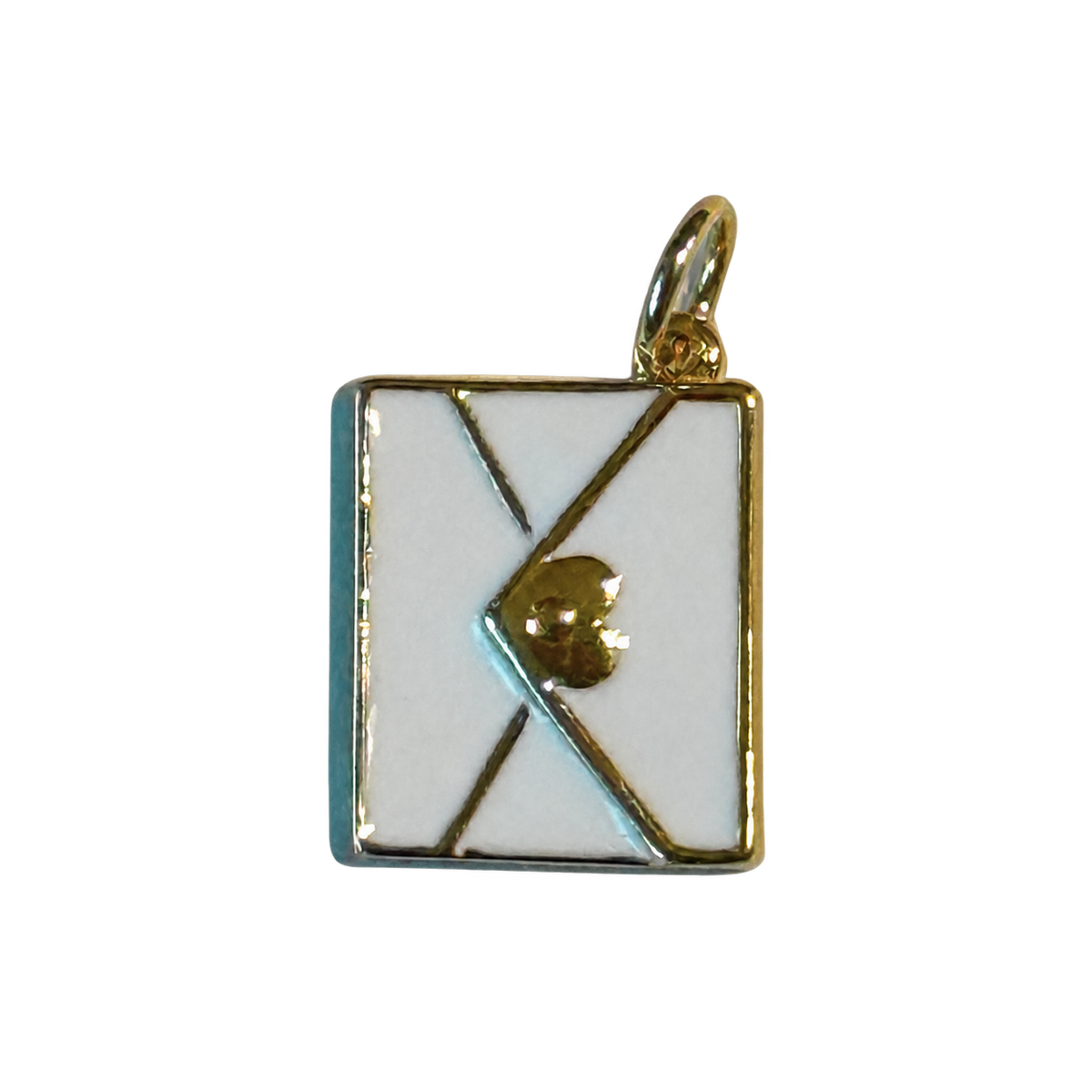 White Envelope Charm, naturally edited transparent builder image