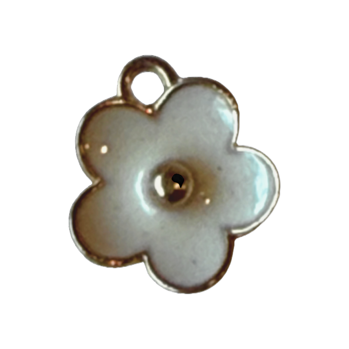 White Flower charm, natural transparent product image